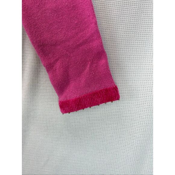 New Quacker Factory Pink Snowman Sequin Ugly Christmas Sweater S Holiday Y2K - Picture 10 of 12